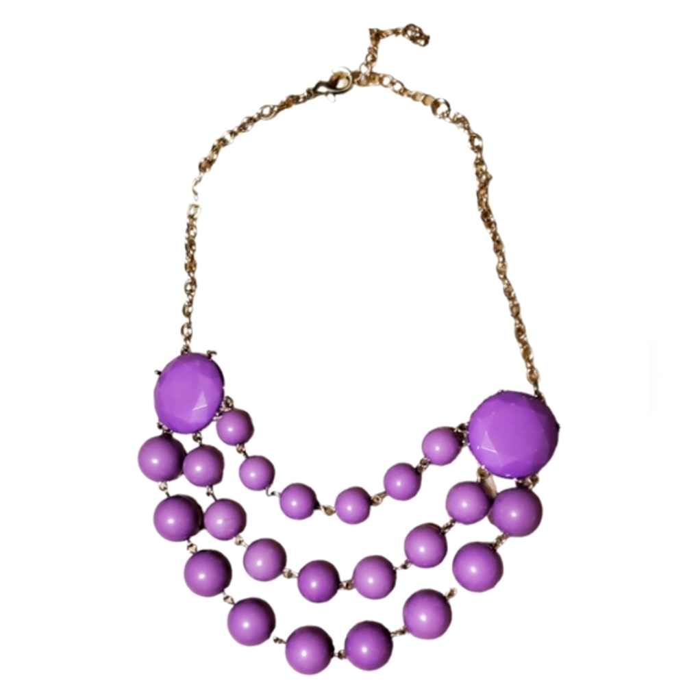 Vintage Jaclyn‎ Smith purple cabochon necklace